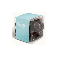 CC6005 Chocolate Covered Nuts Cube With Full Color Wrap Imprint